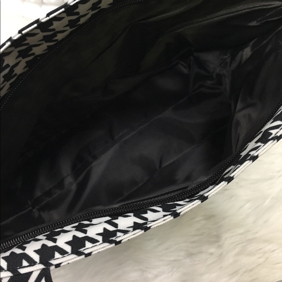 N’gil Black &White Houndstooth Canvas Bag - Picture 4 of 4